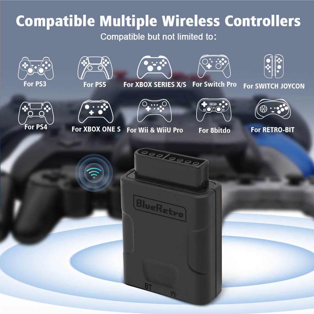 Retro Gaming Xbox One - RetroScaler Blueretro Wireless Controller Adapter For