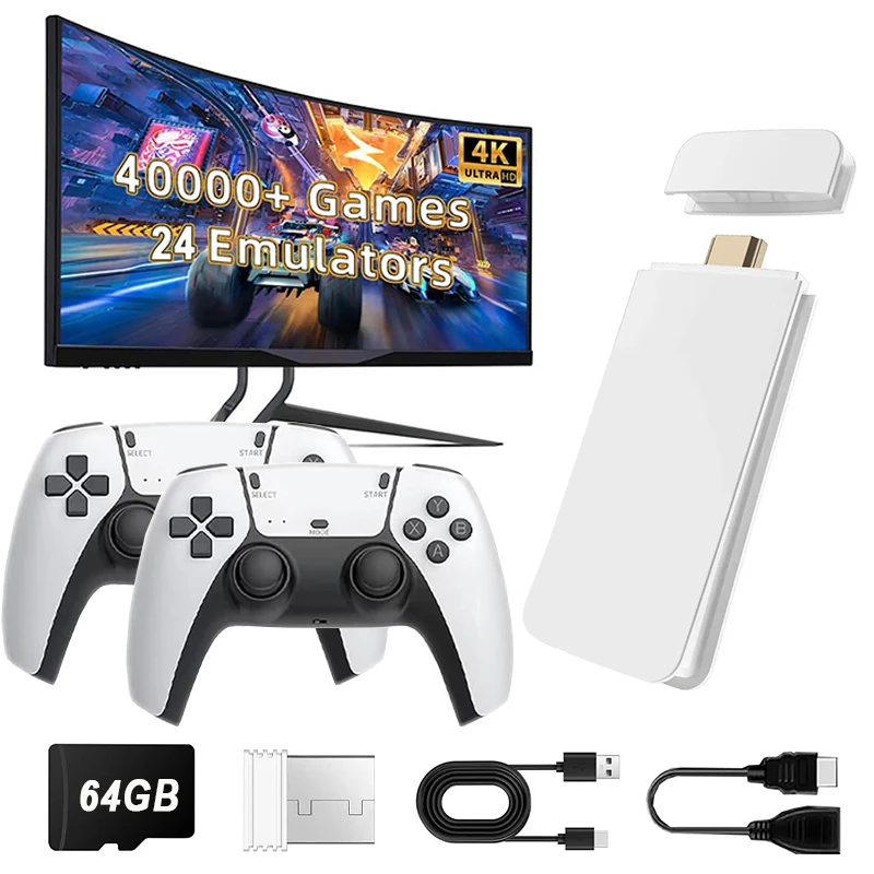 Retro Gaming For Tv - M15 4K TV Game Stick 64GB