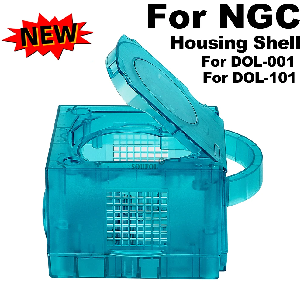 Retro Gaming Station - Ice Blue Replacement Case for Gamecube