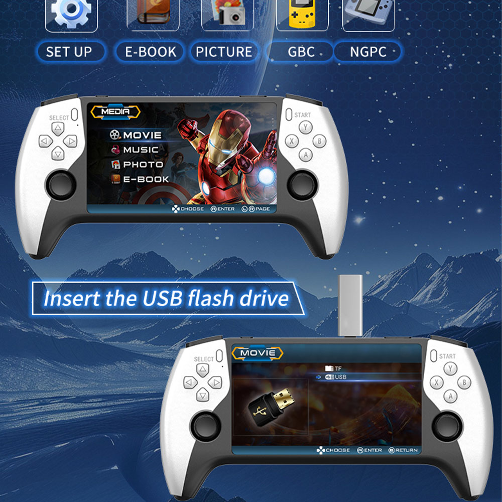 2026 New SF3500 5 Inch Handhel - Retro Gaming Emulator 评论和价格