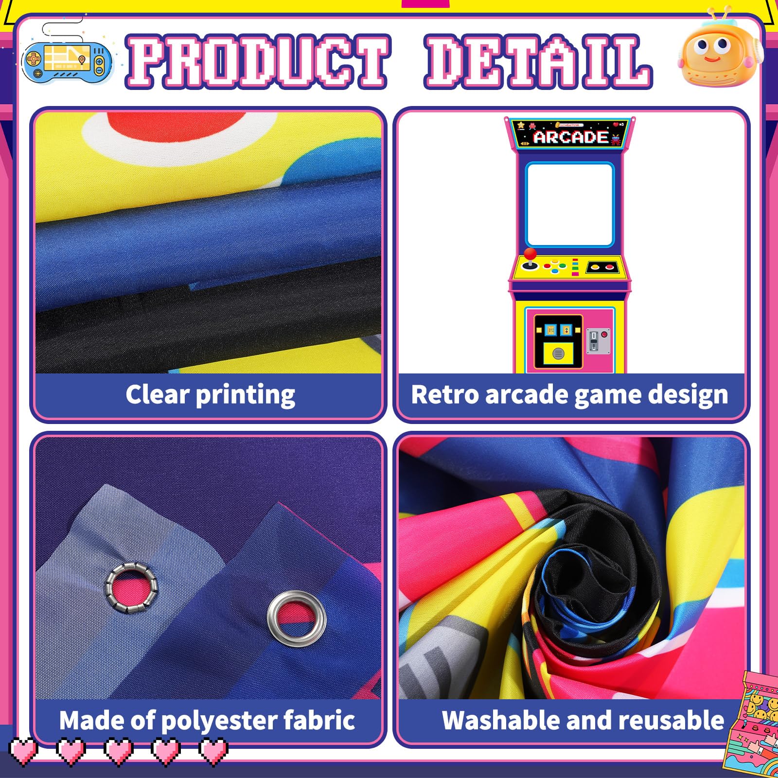 Retro Video Gaming Fabric Arca - Retro Gaming Event 评论和价格