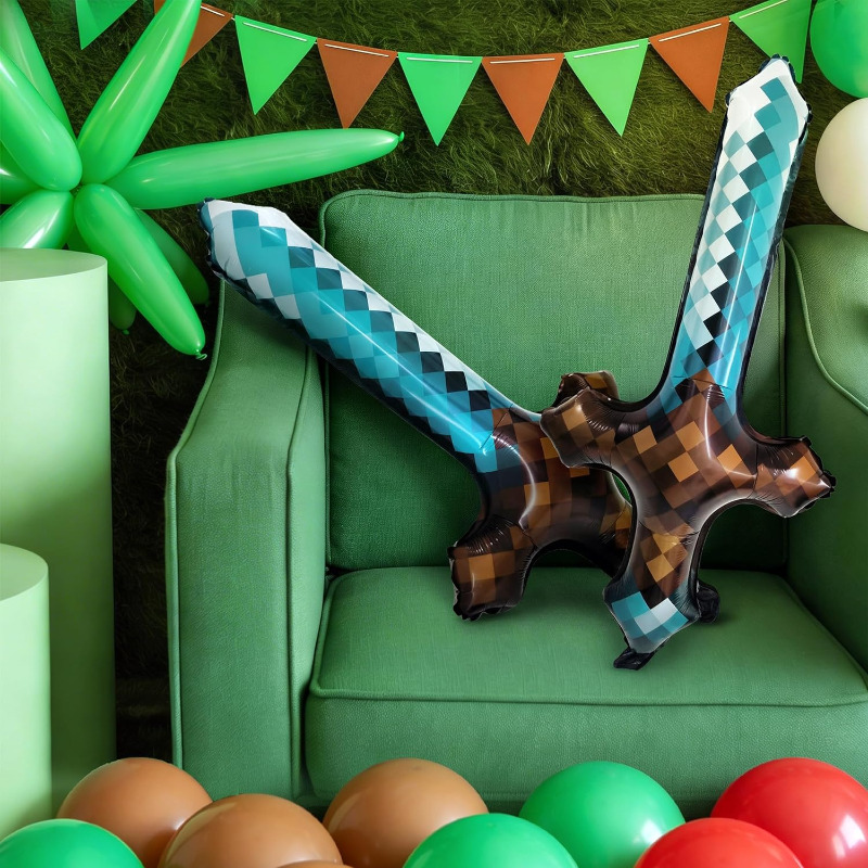 8Pcs Pixel Inflatable Sword My - Retro Gaming Event 评论和价格