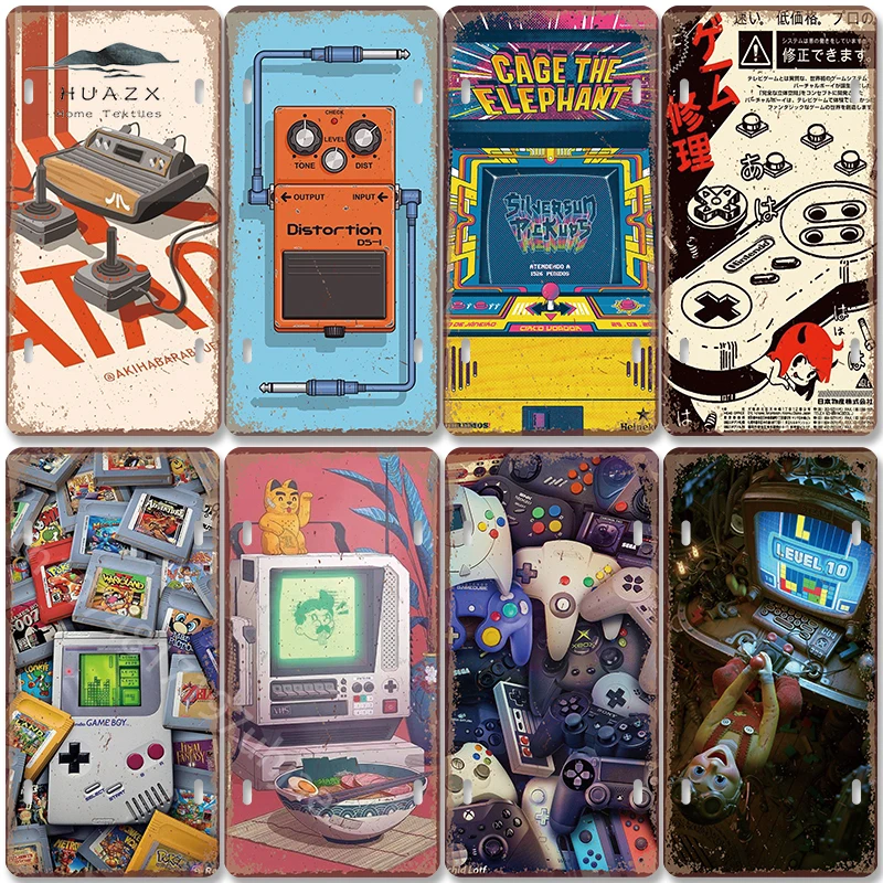 Vintage Gaming Metal Sign Retr - Retro Gaming For Tv 评论和价格