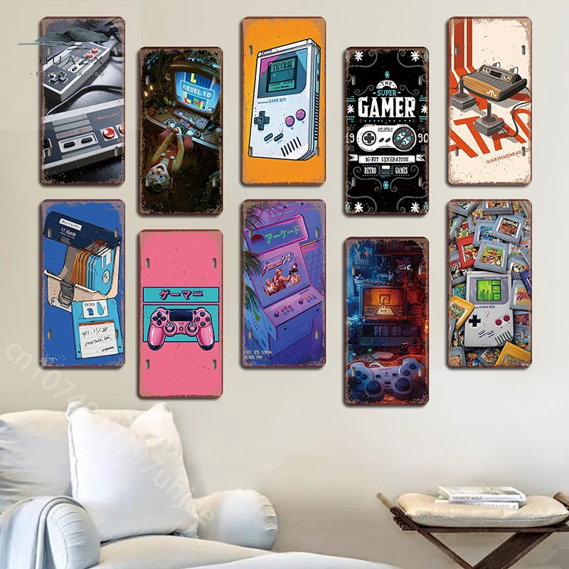 Vintage Gaming Metal Sign Retr - Retro Gaming For Tv 评论和价格