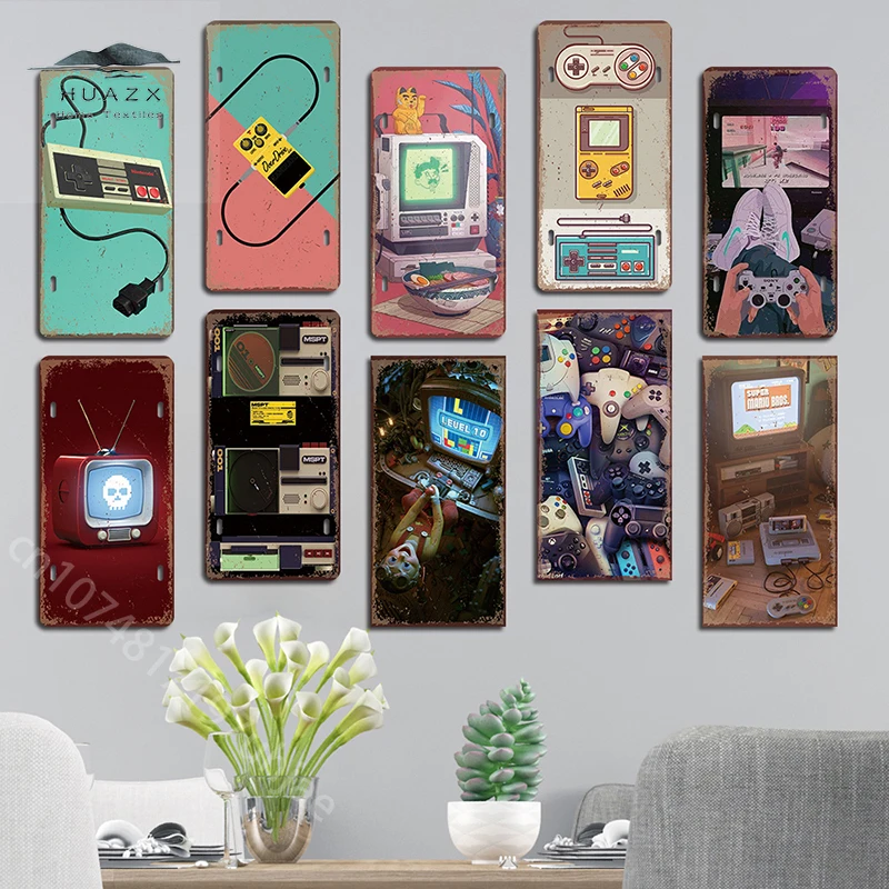 Vintage Gaming Metal Sign Retr - Retro Gaming For Tv 评论和价格