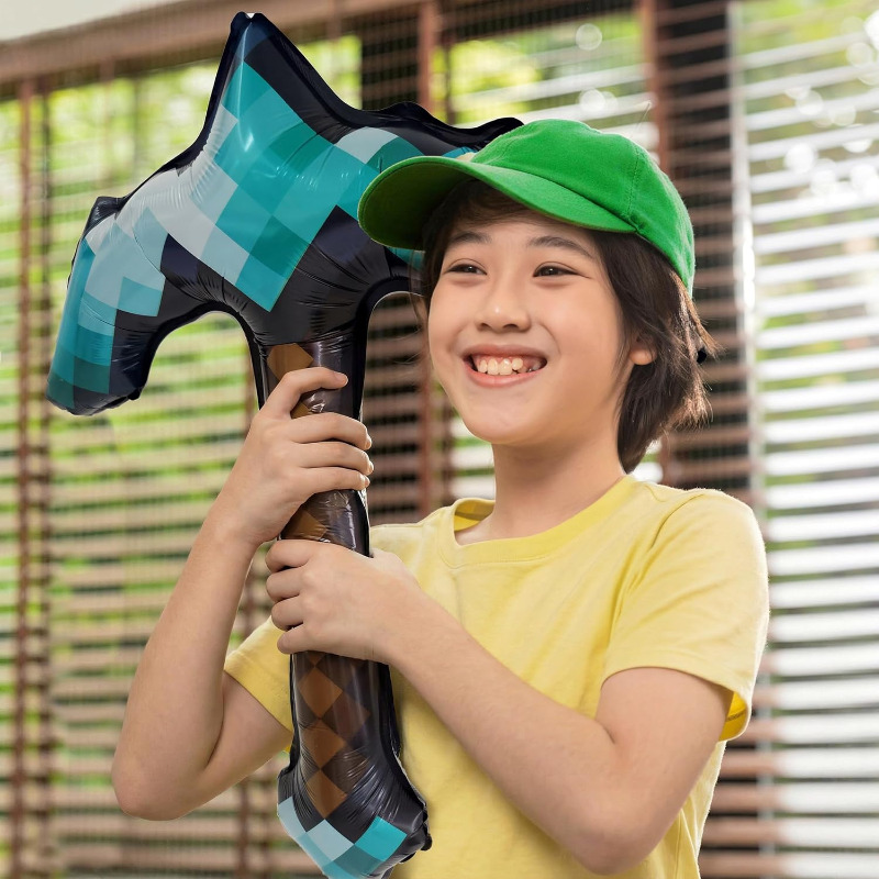 8Pcs Pixel Inflatable Pickaxe  - Retro Gaming Event 评论和价格