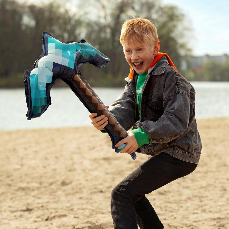 8Pcs Pixel Inflatable Pickaxe  - Retro Gaming Event 评论和价格