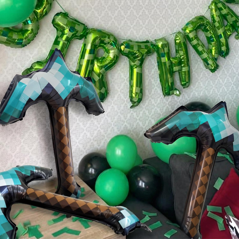 8Pcs Pixel Inflatable Pickaxe  - Retro Gaming Event 评论和价格