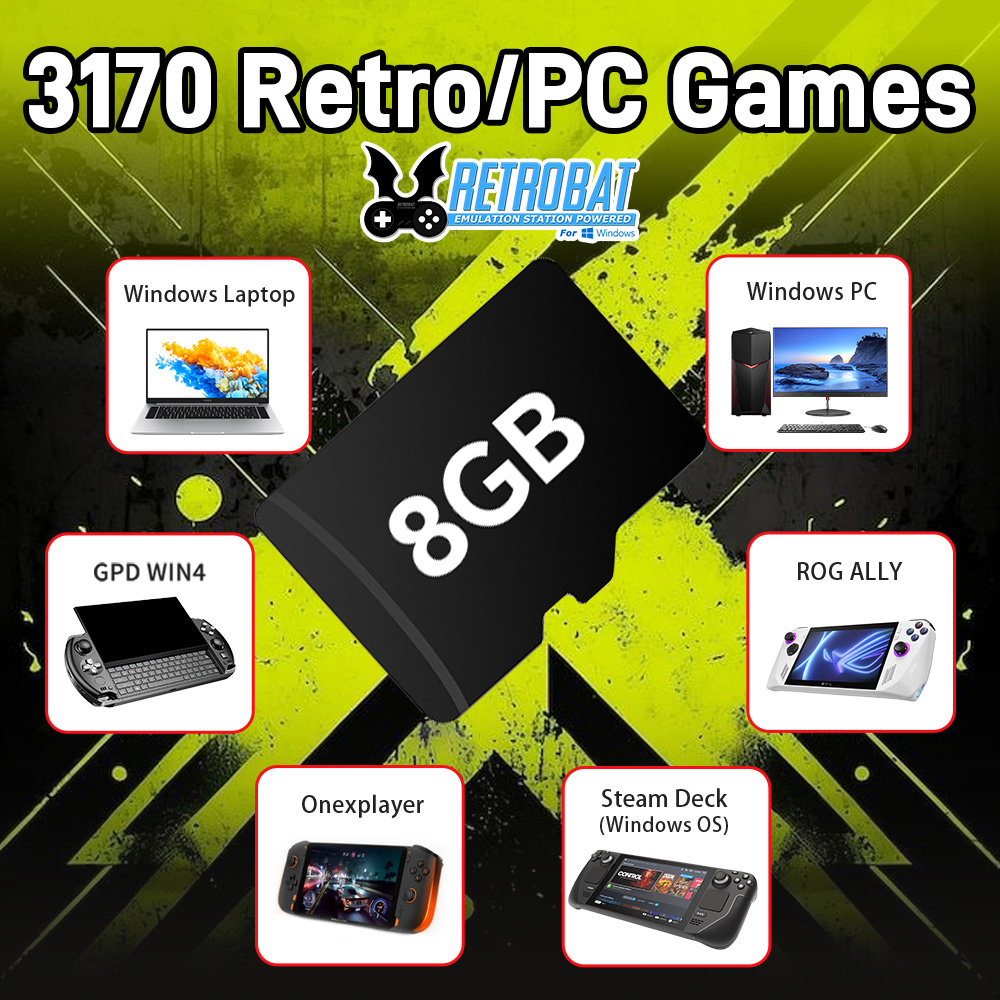 8GB Game TF Card with 3170 Ret - Retro Gaming Os 评论和价格